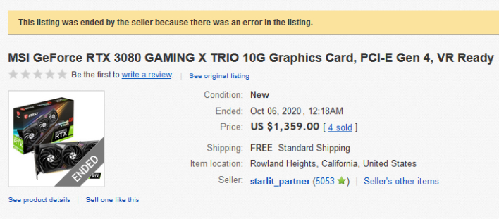 ebay listing