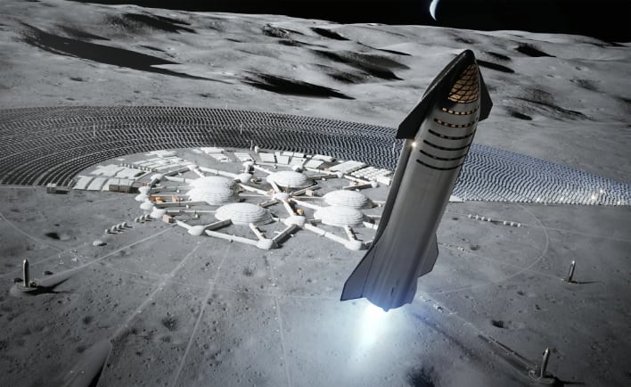 spacex moon
