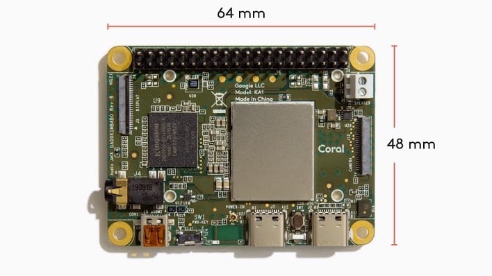 Google Coral Dev Board Mini SBC выводит ИИ-вычисления размера Raspberry Pi на край