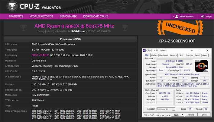 Ryzen 9 discount 5950x cpu z