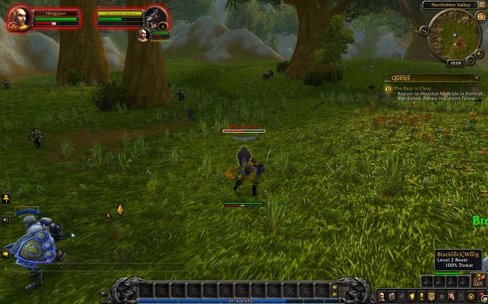 world of warcraft not full screen