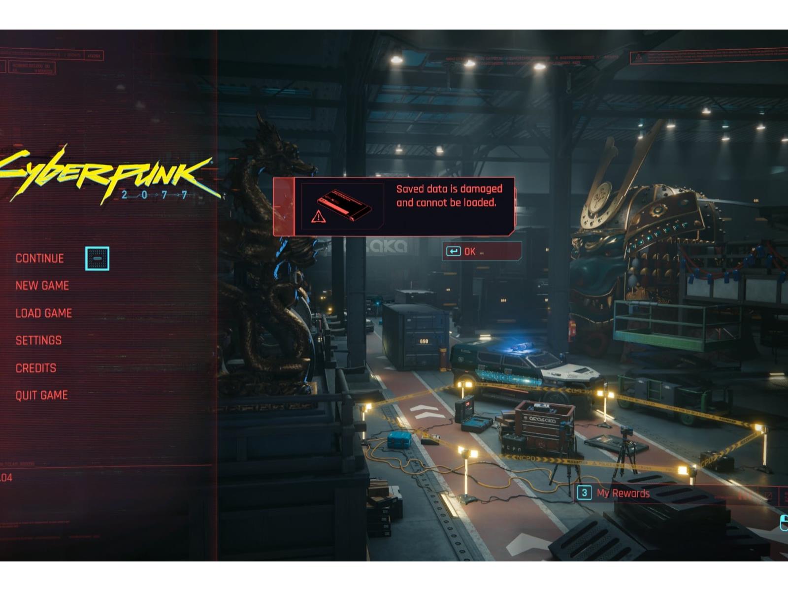 Saved data is damaged : r/cyberpunkgame