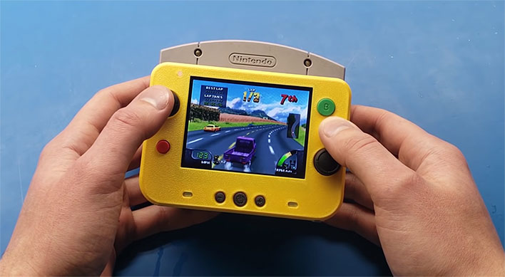 Nintendo 64 recreated in modder's tiny 3D printed portable console