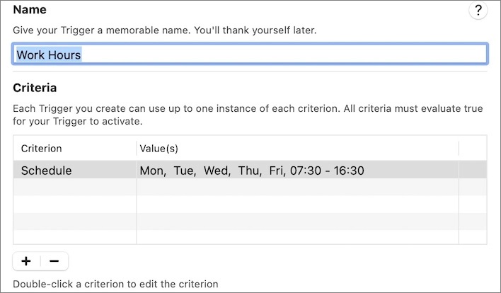 amphetamine program settings