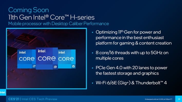 краткое изложение серии Intel H