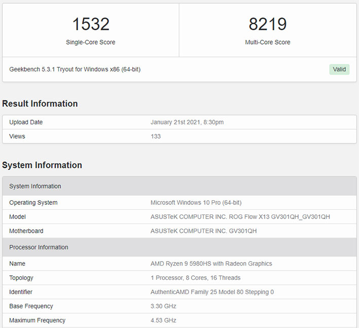 Amd ryzen 9 discount 5980hs