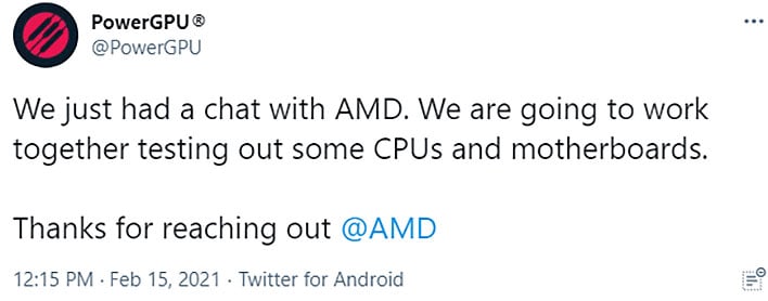 PowerGPU Tweet