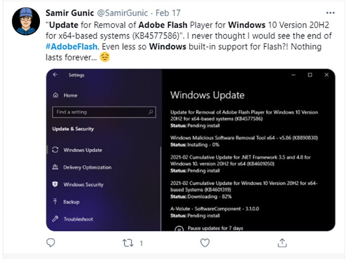 how to update adobe flash player on windows 7