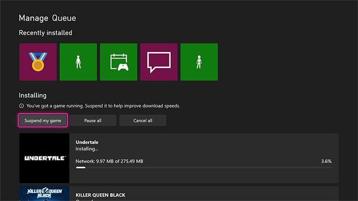 xbox series x download while off