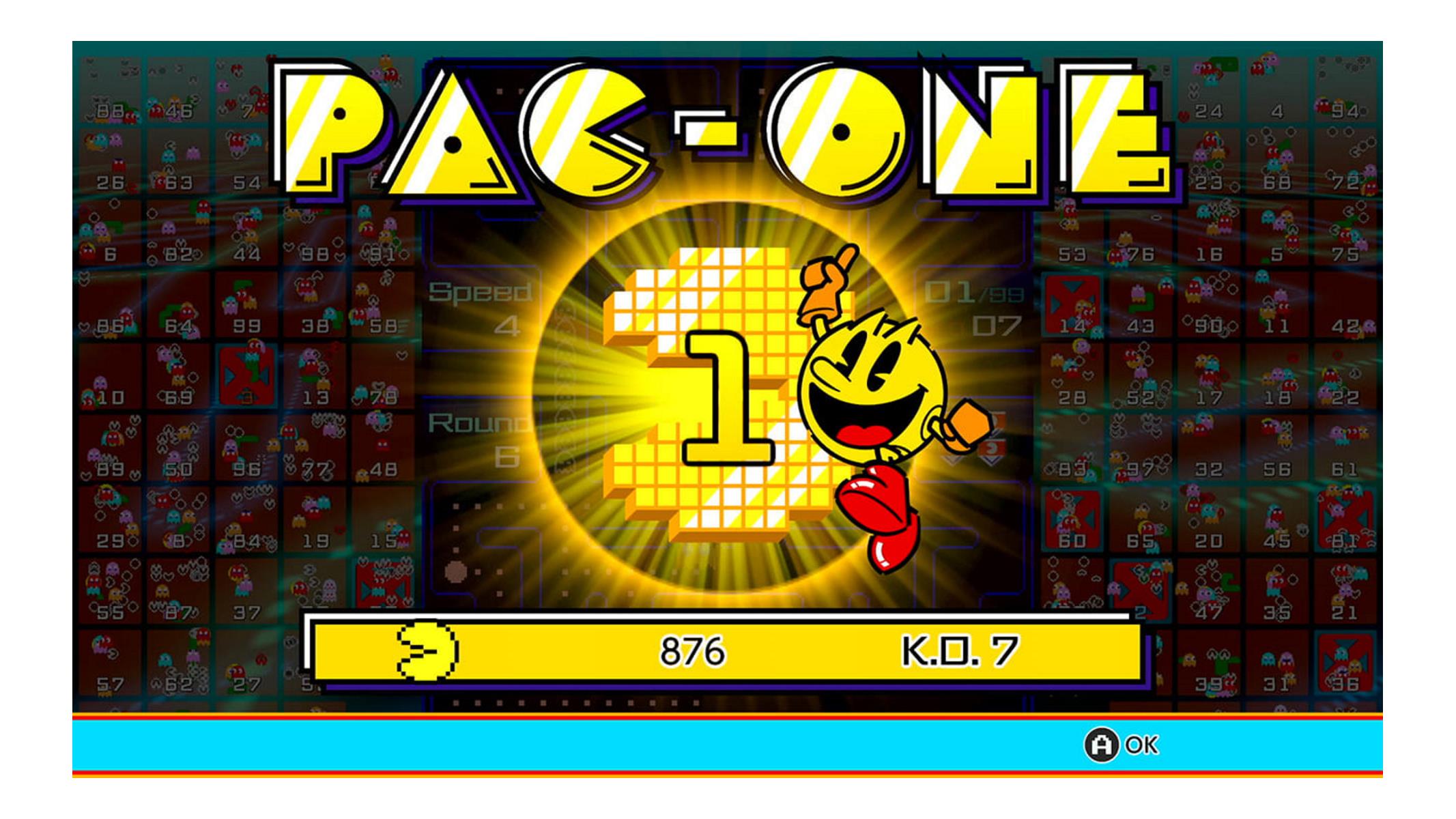 Pac-Man 99 (Switch) - CPU Battle Mode (Level 5) 