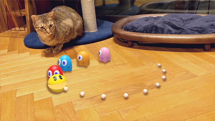 Google AR Search with Pac-Man