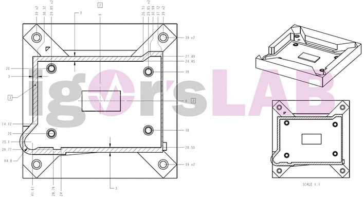 Intel LGA1200 Socket Sketched, Appears Cooler-compatible with