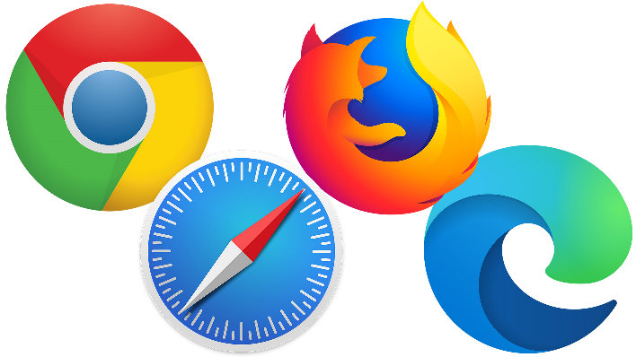 four browser logos