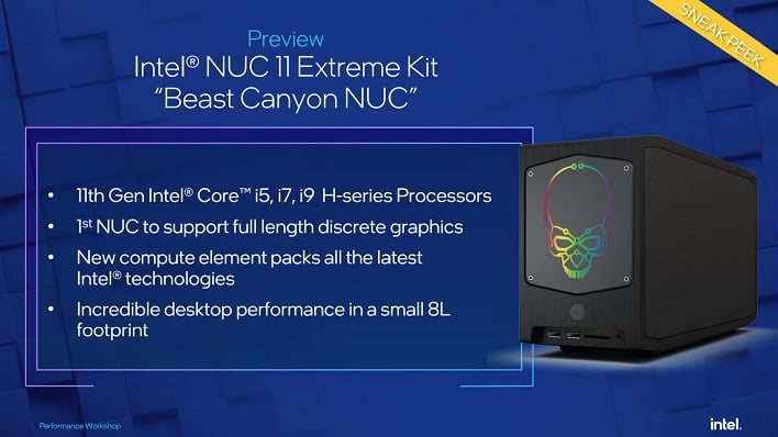 Intel Nuc 11 Extreme Compute Element - Nuc11Dbbi9 3.3 Ghz