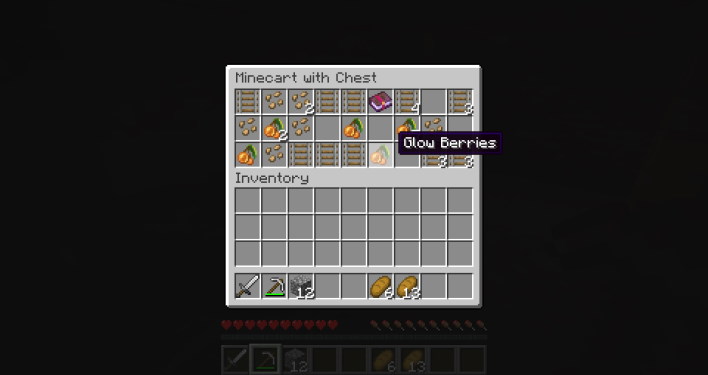 berries minecraft 117 how to find axolotl and amethyst grow glow berries and craft a lightning rod