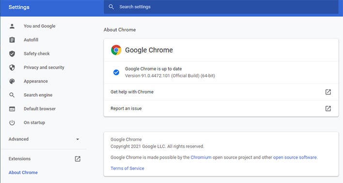 google chrome driver update