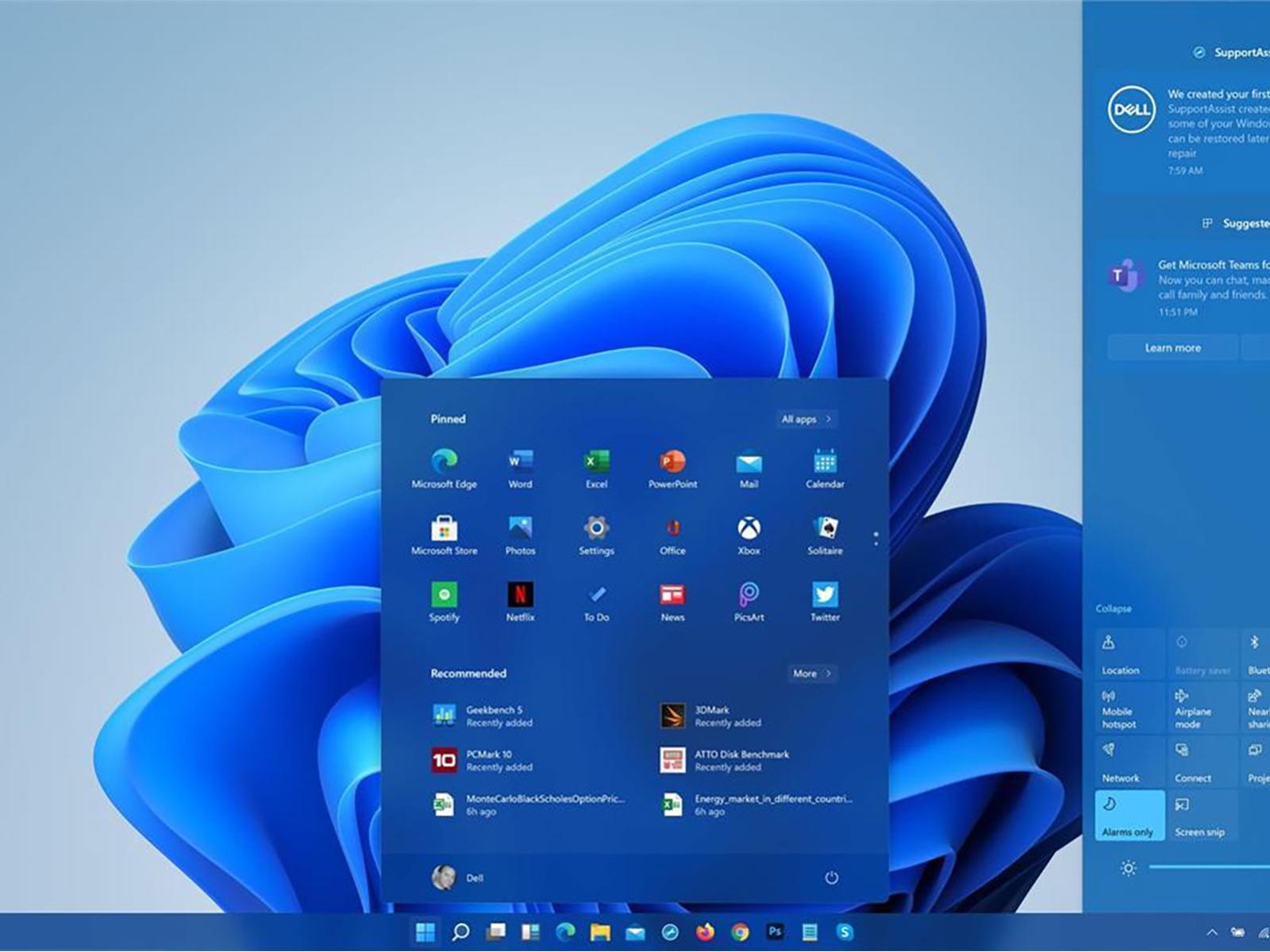 windows 11 desktop screen