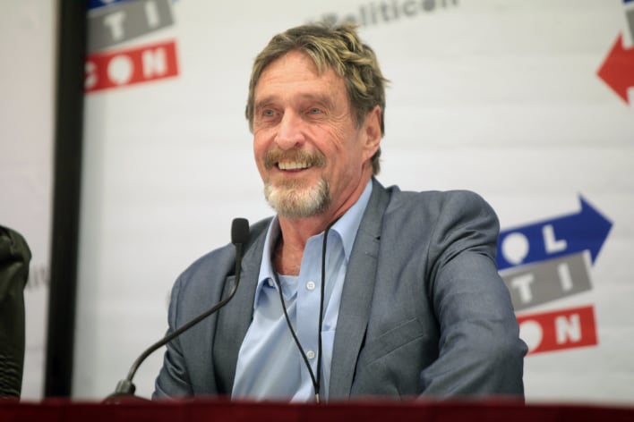 john mcafee 2016