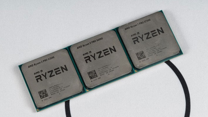 AMD Ryzen Pro 5000G Zen 3 APUs Hit Retail Market First Benchmarks