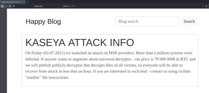note 2 hacking group behind kaseya ransomware attack posts staggering ransom amount