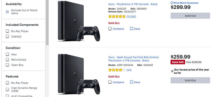 Buy PS4 Consoles