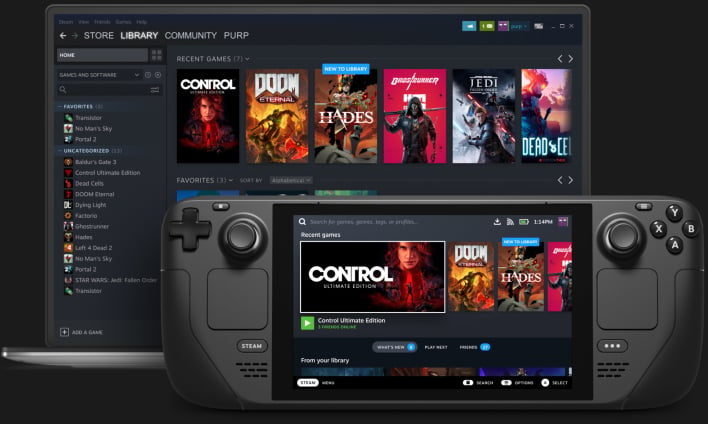 valve announces handheld gaming console and pc called the steam deck