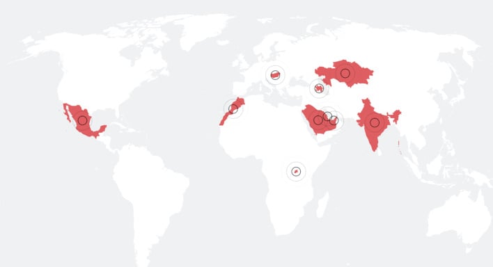 карта масштабная глобальная шпионская кампания пегаса тайное преследование политиков активистов журналистов