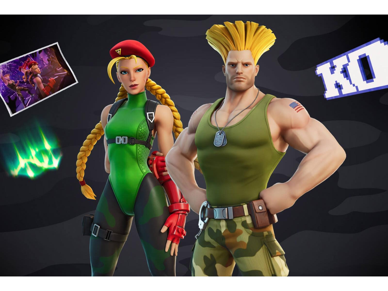 Cammy & Guile Built In EMOTES..! (Street Fighter II X Fortnite