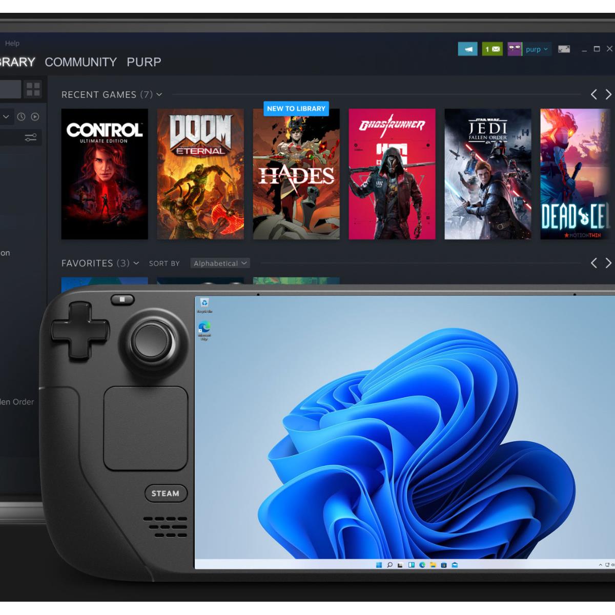 Steam Deck: Games on Windows 11