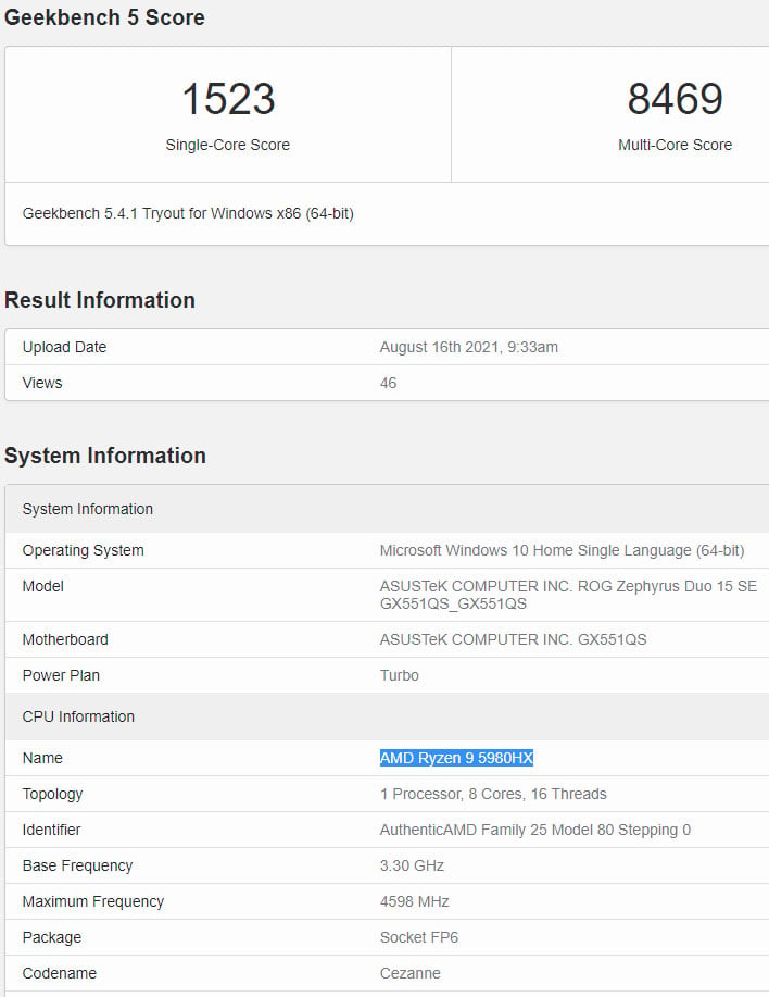 Geekbench ryzen 5 3600 hot sale