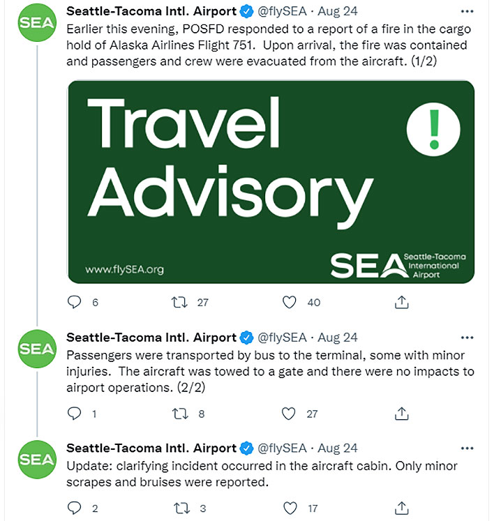 Seattle Airport Tweet