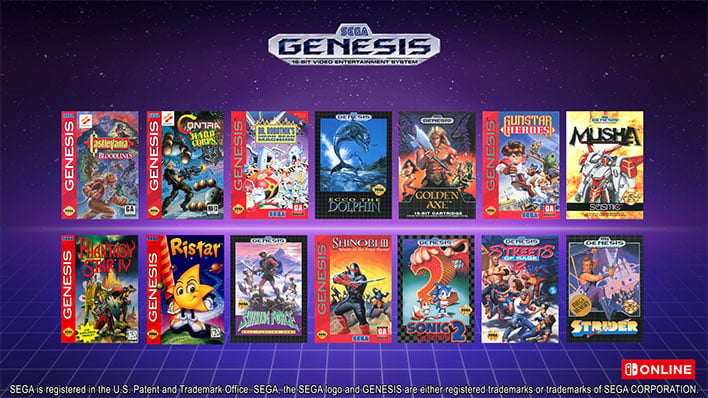 Sega mega drive classics switch clearance games list