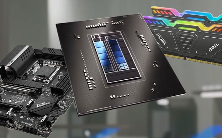 Intel Alder Lake CPU And Components