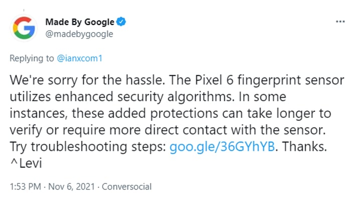 Объяснение Google, почему датчик отпечатков пальцев Pixel 6 работает вяло, не оправдывает ожиданий