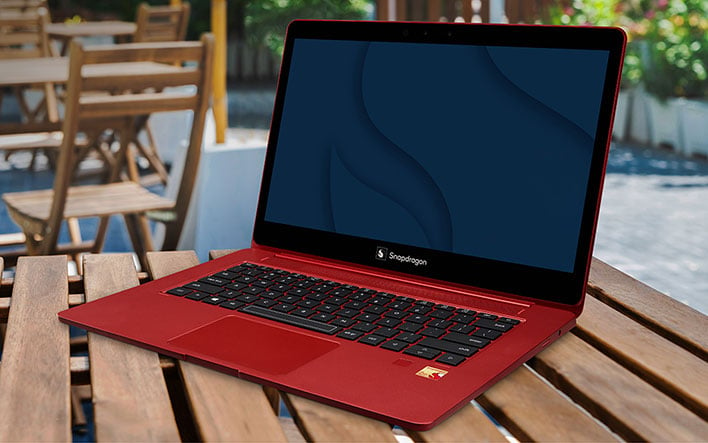 Qualcomm Snapdragon 8cx Gen 3 Reference Laptop Angled