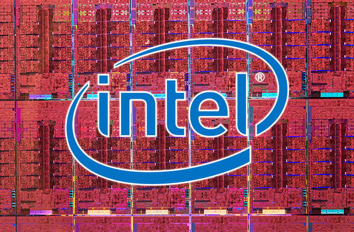 Intel Logo On Top Of Alder Lake Die