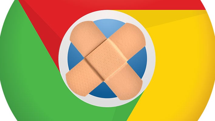 Google Chrome Logo with Patch