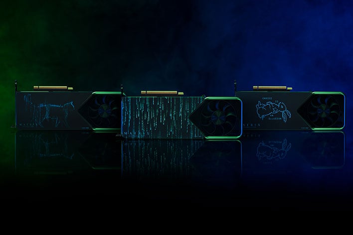 NVIDIA Matrix Themed GPU Backplates