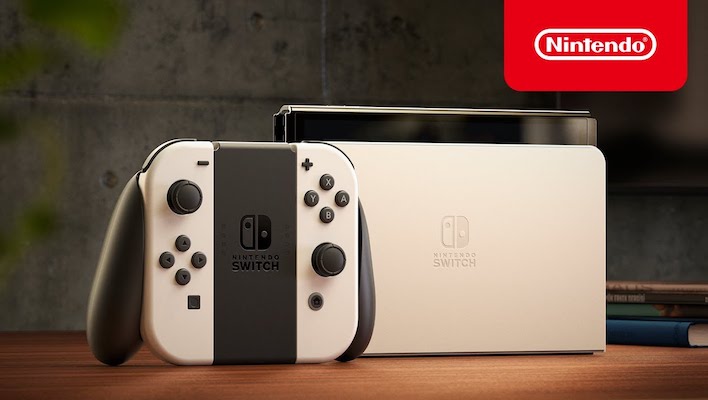 Nintendo Switch OLED, available now from Amazon and other retailers