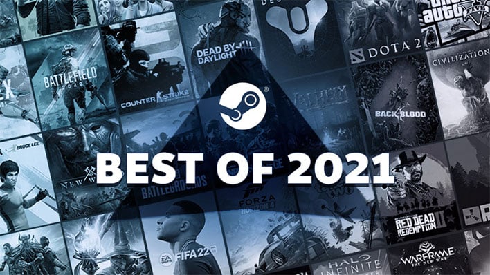 Steam's Best Of 2021 Games Graphic