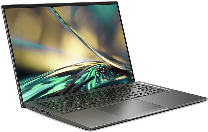 Acer Swift X Laptop Angled