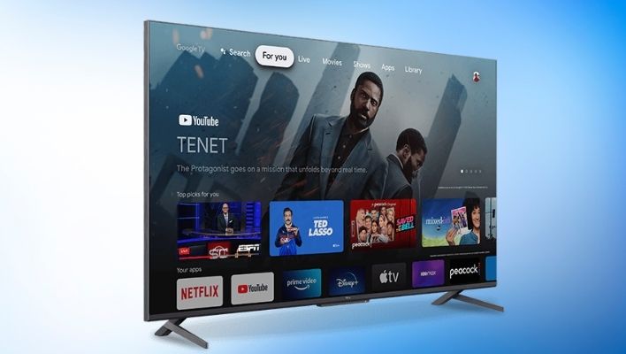 TCL smart television running Google TV