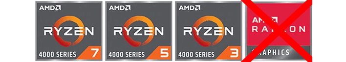 ryzen 4000 series renoir x no graphics