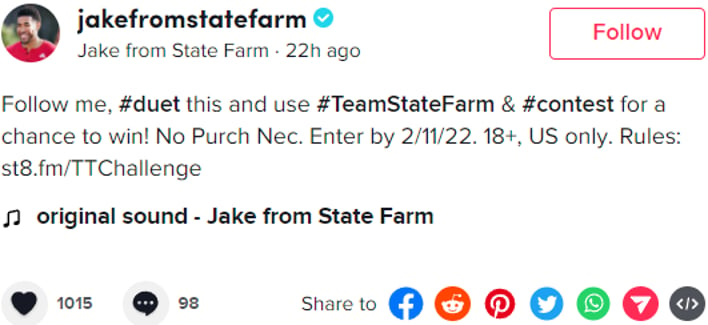 State Farm Picks TikTok Over TV in Super Bowl Ad Shuffle