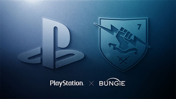Blue banner showing PlayStation and Bungie logos