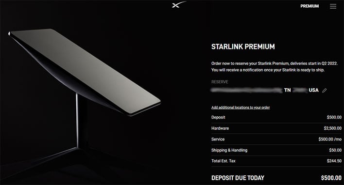 SpaceX Starlink Premium Tier Brings 500Mbps Speeds But The Sticker