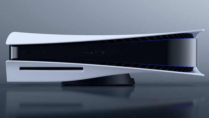 Sony PlayStation 5 laying sideways
