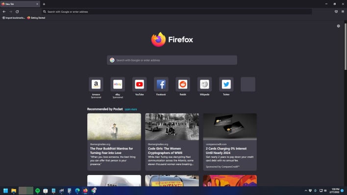 screenshot scaled firefox