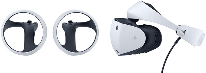 Sony PlayStation VR2 headset (side view)