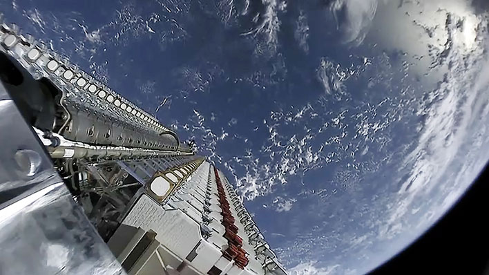 Starlink Mission shot of earth